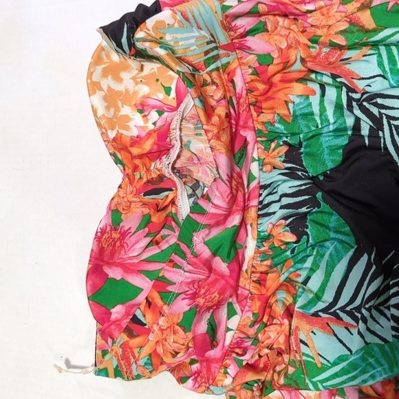 Silvergate Women's Floral Strapless Bathing Suit Cover-Up Size Medium - Picture 3 of 7